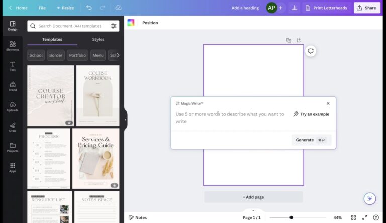 How to use Canva AI