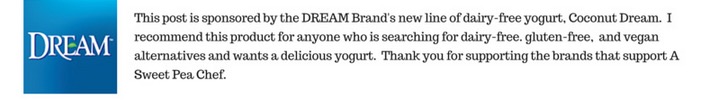 Example of a sponsor for A Sweet Pea Chef
