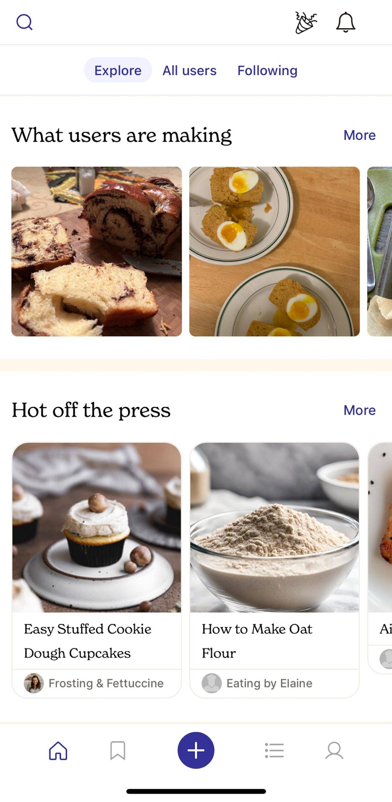 Sreenshot of the Spillt app home screen.