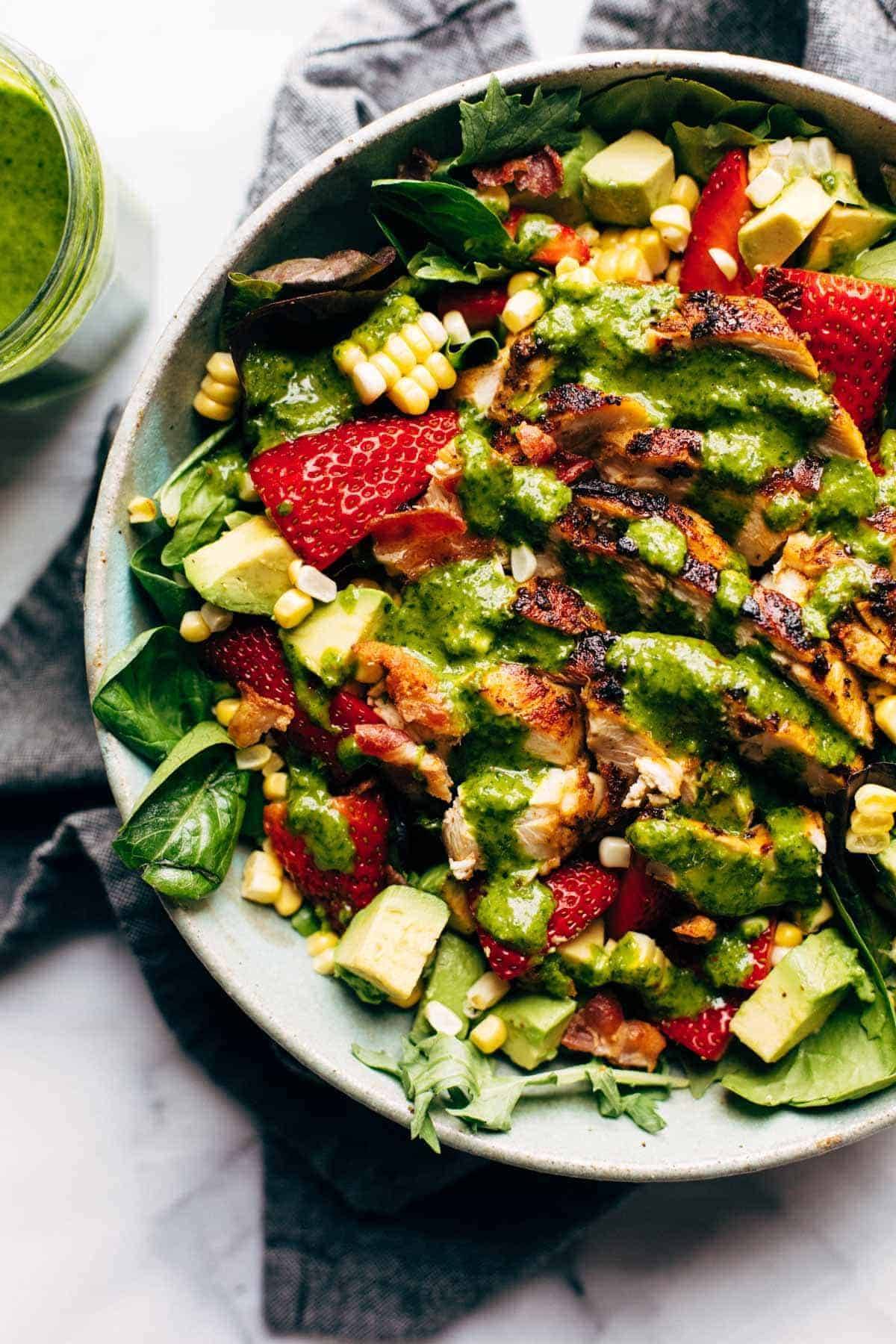 Pinch of Yum summer chicken cobb salad.