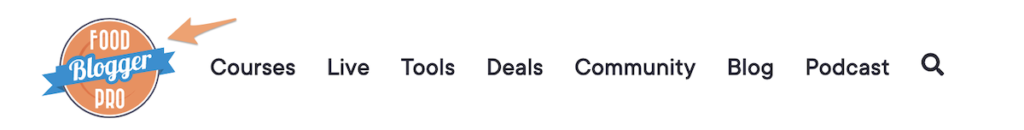 the Food Blogger Pro menu bar